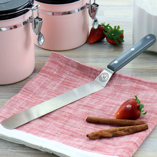 Martha Stewart Willerton Long Gray Stainless Steel Offset Spreader